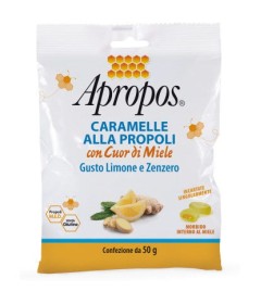 Apropos Caramelle Dure Limone E Zenzero Cuor Di Miele - formato 50g