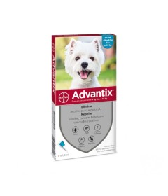 ADVANTIX SPOT ON*soluz 4 pipette 1 ml 100 mg + 500 mg cani da 4 a 10 Kg