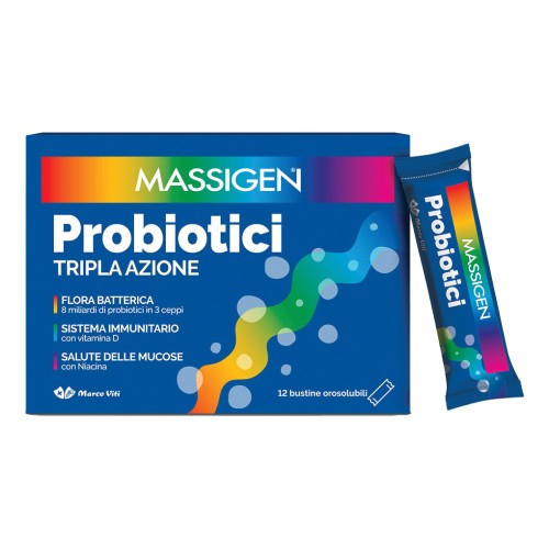 Massigen Probiotici - Formato 12 stick Massigen Probiotici - Formato 12 stick