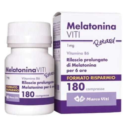Melatonina Viti Retard 1 mg - Confezione 180 compresse Melatonina Viti Retard 1 mg - Confezione 180 compresse