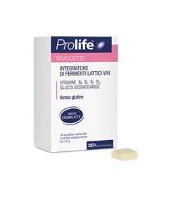 Prolife  - Integratore alimentare di fermenti lattici e vitamine del gruppo B - Formato 24 Tavolette