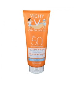 Vichy Latte Solare corpo indicato per la pelle delicata e sensibile dei bambini SPF 50+ Resistente all'acqua - Tubo 300 ml