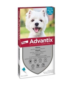 Advantix Spot On Antiparassitario per cani ad 4 a 10 kg - Formato 6 pipette 