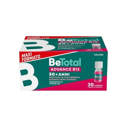 Betotal Advance B12 50+ anni integratore energizzante 30 flaconcini 7ml Betotal Advance B12 50+ anni integratore energizzante 30 flaconcini 7ml