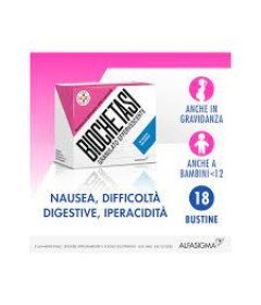 Biochetasi  Iperacidità - Difficoltà digestive - Insufficienza epatica - Stati chetonemici - Nausea gravidica - Formato 18 buste