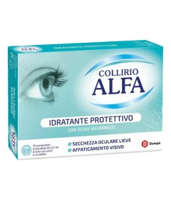 Alfa collirio idratante  indicato per arrossamento ed affaticamento oculare - Confezione da 10 flaconcini monodose