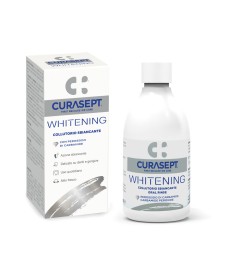 Curasept Whitening Collutorio - Azione sbiancante, delicato su denti e gengive, per uso quotidiano - Flacone 300 ml