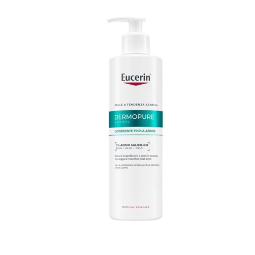Eucerin Dermopure Gel Detergente Tripla Azione per Pelle Grassa a Tendenza Acneica Sensibile - Flacone 400ml Eucerin Dermopure Gel Detergente Tripla Azione per Pelle Grassa a Tendenza Acneica Sensibile - Flacone 400ml