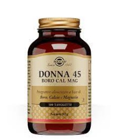 Solgar Donna 45 Boro Cal Mag - Formato 100 tavolette 