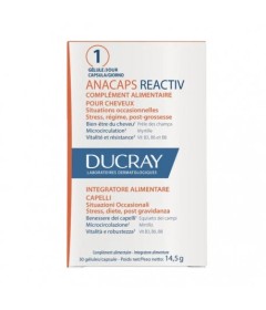 Ducray Anacaps Reactiv Integratore Alimentare Capelli - Formato 30 Capsule SCASENZA 03/2025!!