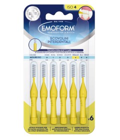Emoform Scovolino ISo 4 Giallo - Confezione da 6 pezzi