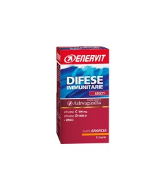 Enervit difese immunitarie  - Integratore alimentare di vitamine e minerali - Formato 12 buste gusto arancia