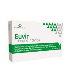 Euvir immuno ricarica 20 compresse - Integratore per le difese immunitarie che contrasta stanchezza e affaticamento