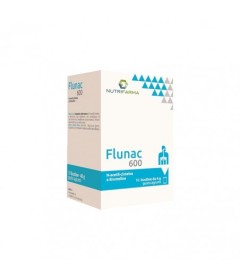 Flunac 600 -  Integratore alimentare indicato contro i sintomi di raffreddore, tosse e congestione nasale  - Formato 10 buste