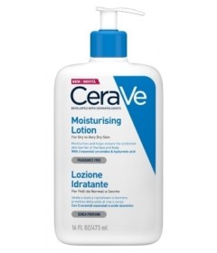 CeraVe Lozione Idratante  Per pelli da normali a secche - Flacone da 473 ml