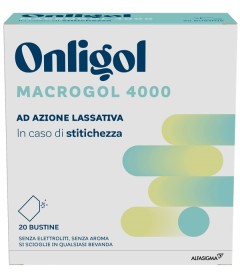 Onligol - Indicato per il trattamento della stipsi con azione lassativa  - Formato 20 bustine senza aroma