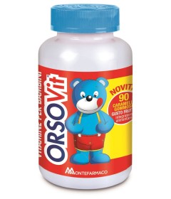 Orsovit  Integratore alimentare di Vitamine per bambini Gusto frutta - Formato 90 caramelle