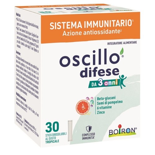 Oscillo Difese 3+ - formato 30 stick orosolubili Oscillo Difese 3+ - formato 30 stick orosolubili