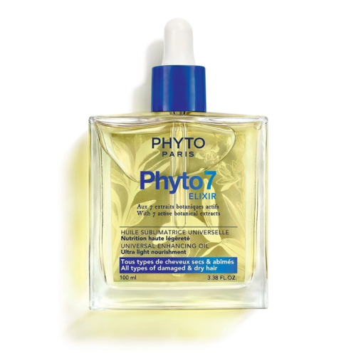 Phyto 7 elixir Olio sublimante universale per tutti i tipi di capelli - Nutre senza appesantire Phyto 7 elixir Olio sublimante universale per tutti i tipi di capelli - Nutre senza appesantire