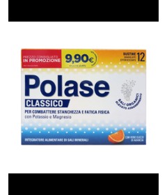 Polasse Arancia Classico -  Integratore di Magnesio e Potassio per combattare stachezza e fatica fisica - Formato 12 buste