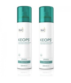 Rpc Keops Deodorante spray fresco -  Neutralizza gli odori per 48h  - Bipack 2x100 ml