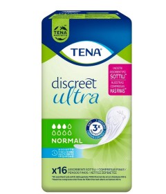Tena Lady Discreet Ultra Normal - Assorbenti per incontinenza moderata - Formato 16 Pezzi 