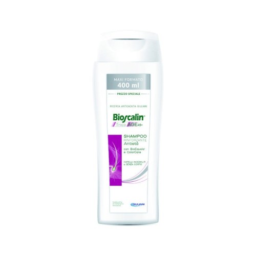 Bioscalin  tricoage shampoo rinforzante per capelli indeboliti e diradati nelle donne - formato convenienza 400 ml 