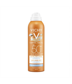Ideal Soleil Vichy Solare Spray Bambini Anti-sabbia SPF 50+ - Flacone spray da 200 ml