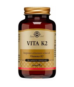 Solgar Vita K2 - Integratore alimentare per il mantenimento di ossa normali - Formato 50 capsule 