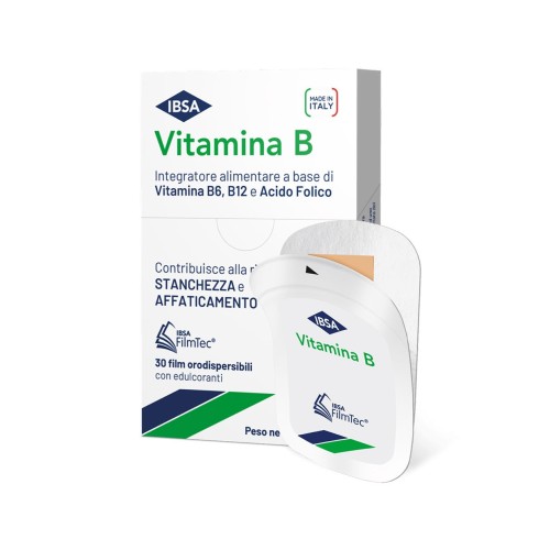 Vitamina B Ibsa 30 film orali orodispersibili - Integratore contro stanchezza e affaticamento -  Scadenza 01/24