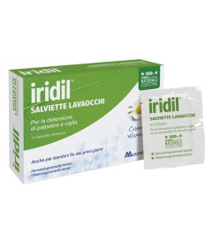 Iridil Lavaocchi - Confezione da 14 salviettine sterili monouso