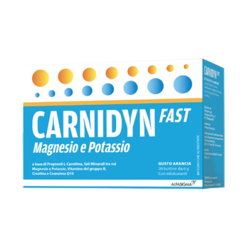 Carnidyn fast magnesio e potassio - Formato 20 bustine -  Scadenza 07/2025