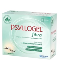 Psyllogel Fibra Vaniglia - Integratore alimentare per favorire la regolarità del transito intestinale - Formato 20 buste