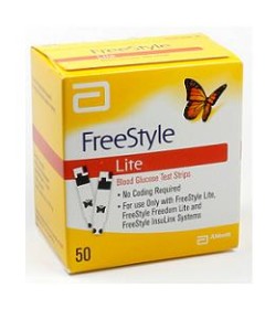 FreeStyle Lite Strisce reattive per l'automisurazione della glicemia- Formato 50 strisce