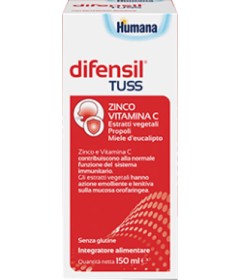 Difensil tuss 150 ml - Integratore che contrasta la tosse e sostiene il sistema immunitario 