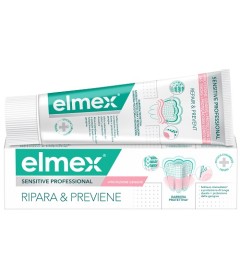 Elmex dentifricio Sensitive Ripara & Previene - sollievo immediato e duraturo dalla sensibilità dentale - Flacone 75 ml 