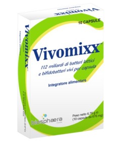 Vivomixx 112 miliardi -  Integratore alimentare per un ottimale equilibrio della flora intestinale - Foramto 10 capsule