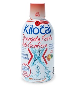 Kilocal Drenante Forte Anti-Gonfiore Gusto Tropical - Flacone 500 ml