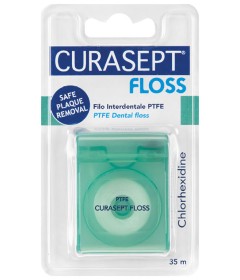 Curasept Floss Clorex  Filo interdentaleindicato per spazi interdentali ridotti