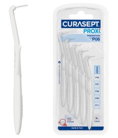 Curasept Proxi Angle Scovolino P06 Bianco per spazi interdentali stretti 0.6mm - Confezione 5 Pezzi