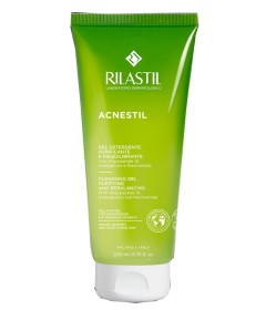 Rilastil Acnestil Gel detergente pelle grassa, mista e a tendenza acneica - Flacone 200 ml 