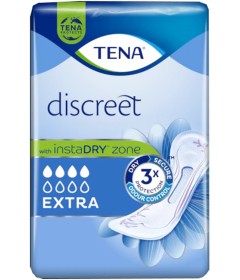 Tena Lady Discreet Extra - Pannolone sagomato piccolo per incontinenza moderata - Formato 10 pezzi 