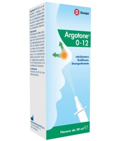 Argotone 0-12 Nebulizzatore fluidificante decongestionante - Flacone da 20 ml con nebulizzatore