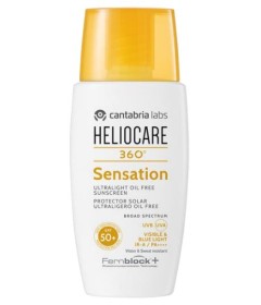 Heliocare 360 Sensation - Protezione solare per il viso ultra-leggera oil-free - Flacone 50 ml
