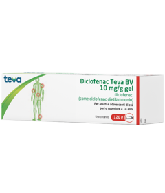 DICLOFENAC TEVA*GEL120G 10MG/G