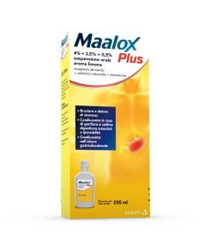 MAALOX PLUS*orale sosp 250 ml 4% + 3,5% + 0,5%