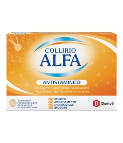 COLLIRIO ALFA ANTISTAMINICO*10 monod collirio 0,8 mg/ ml + 1mg/ml 0,3 ml
