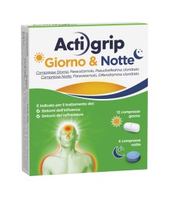 ACTIGRIP GIORNO & NOTTE*12 cpr giorno + 4 cpr notte