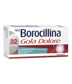NEOBOROCILLINA GOLA DOLORE*32 pastiglie 8,75 mg menta senzazucchero