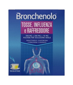 BRONCHENOLO TOSSE INFLUENZA E RAFFREDDORE*orale polv 10 buste